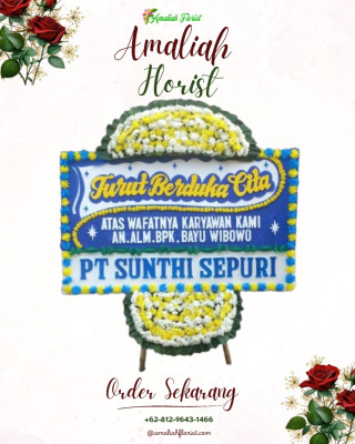 Papan Bunga Duka di Kampung Jawa Ii