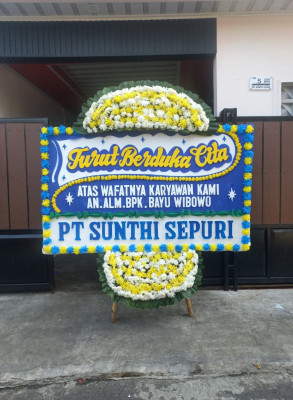 Papan Bunga Duka di Kampung Jawa Ii