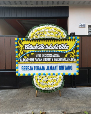 Papan Bunga Duka di Kampung Jawa Ii