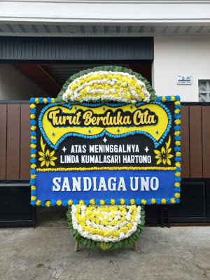 Papan Bunga Duka di Kampung Jawa Ii